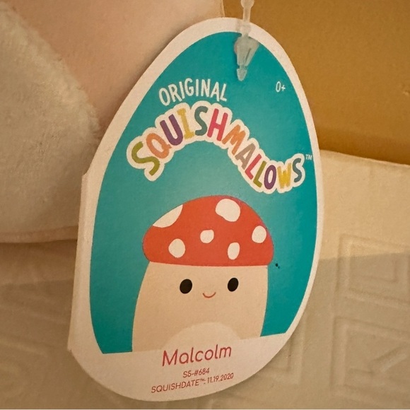 Nwt  🍄 5" Malcolm Mushroom Squishmallow - Picture 3 of 4